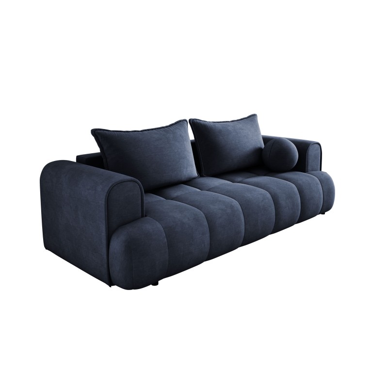 Sofa COCO z funkcja spania i pojemnikiem CIEMNO NIEBIESKI CLOUD 79