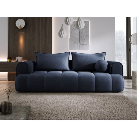 Sofa COCO z funkcja spania i pojemnikiem CIEMNO NIEBIESKI CLOUD 79
