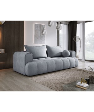 Sofa COCO z funkcja spania i pojemnikiem JASNY SZARY CLOUD 82
