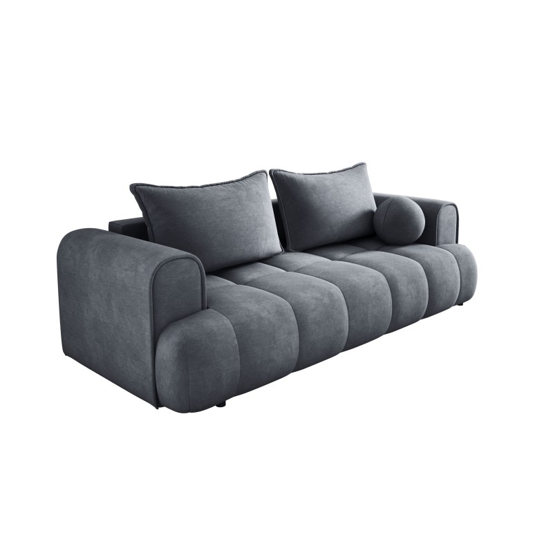 Sofa COCO z funkcja spania i pojemnikiem CIEMNY SZARY CLOUD 91