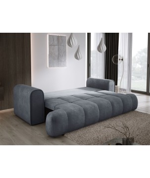 Sofa COCO z funkcja spania i pojemnikiem CIEMNY SZARY CLOUD 91