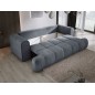Sofa COCO z funkcja spania i pojemnikiem CIEMNY SZARY CLOUD 91