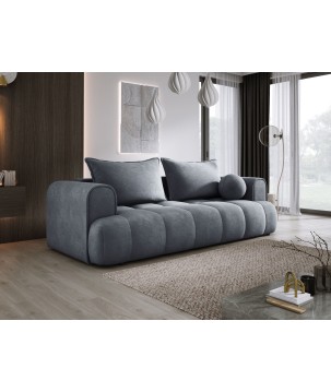 Sofa COCO z funkcja spania i pojemnikiem CIEMNY SZARY CLOUD 91