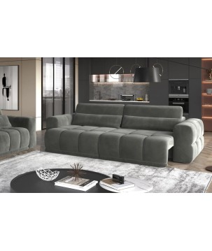 Sofa LAGOS 3 osobowa z elektrycznym wysuwem i regulowanymi zagłówkami WERSAL