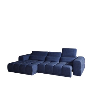 Narożnik LAGOS z elektrycznym wysuwem i regulowanymi zagłówkami WERSAL