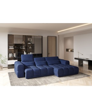 Narożnik LAGOS z elektrycznym wysuwem i regulowanymi zagłówkami WERSAL