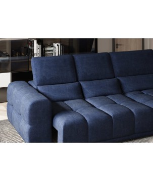 Narożnik LAGOS z elektrycznym wysuwem i regulowanymi zagłówkami WERSAL