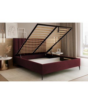 Nowoczesne Łóżko MonaSlim III z metalowym stelażem