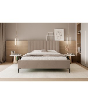 Łóżko Mona Slim III 140 Tkanina ABRIAMO 03 stelaż metalowy