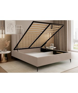 Nowoczesne Łóżko MonaSlim III z metalowym stelażem