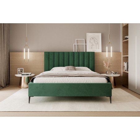 Łóżko Mona Slim III 120 Tkanina VELUTTO 10 stelaż metalowy