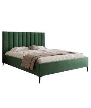 Nowoczesne Łóżko MonaSlim III z drewnianym stelażem