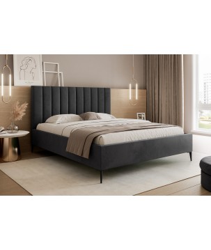 Nowoczesne Łóżko MonaSlim III z drewnianym stelażem