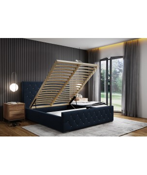 Nowoczesne Łóżko MonaSlim III z metalowym stelażem