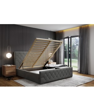 Nowoczesne Łóżko MonaSlim III z metalowym stelażem