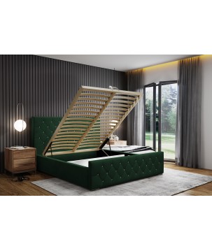 Nowoczesne Łóżko MonaSlim III z metalowym stelażem