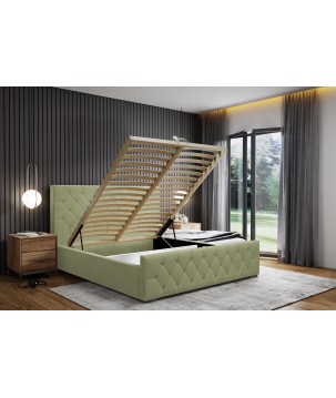 Nowoczesne Łóżko MonaSlim III z metalowym stelażem