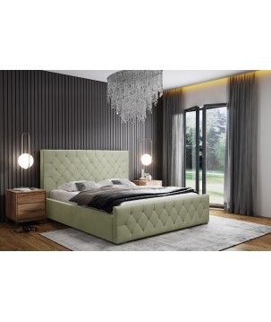 Nowoczesne Łóżko MonaSlim III z metalowym stelażem