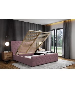 Nowoczesne Łóżko MonaSlim III z metalowym stelażem