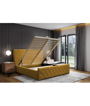 Nowoczesne Łóżko MonaSlim III z metalowym stelażem