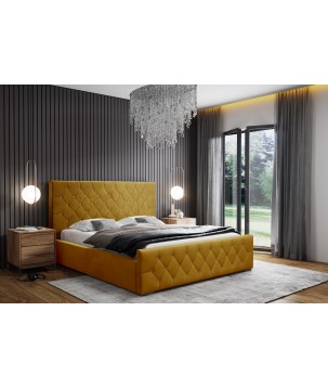 Nowoczesne Łóżko MonaSlim III z metalowym stelażem