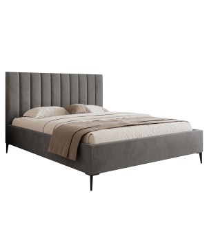 Nowoczesne Łóżko MonaSlim III z drewnianym stelażem