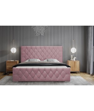 Łóżko Mona I 160 w tkaninie Magic Velvet 2257