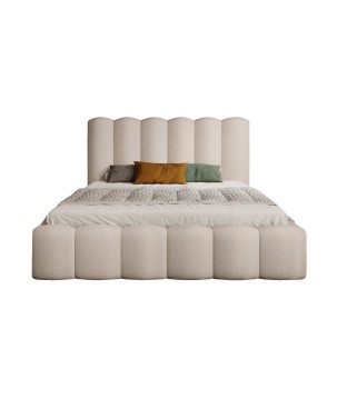 Nowoczesne Łóżko MONA V z metalowym stelażem