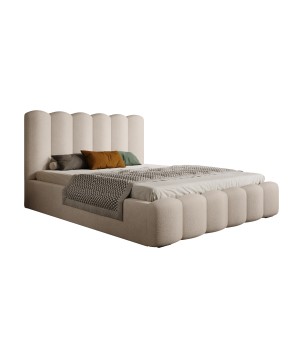 Nowoczesne Łóżko MONA V z metalowym stelażem