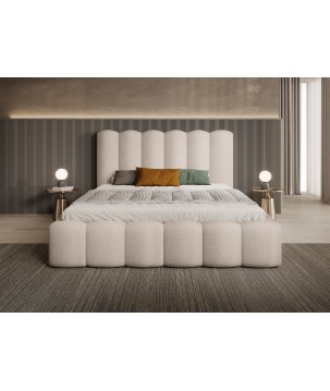 Nowoczesne Łóżko MONA V z metalowym stelażem