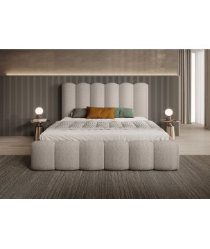 Łóżko Mona V 160 w tkaninie Abriamo 03