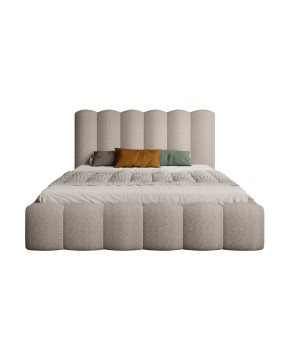 Nowoczesne Łóżko MONA V z metalowym stelażem