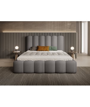 Nowoczesne Łóżko MONA V z metalowym stelażem