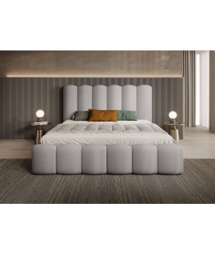 Nowoczesne Łóżko MONA V z metalowym stelażem