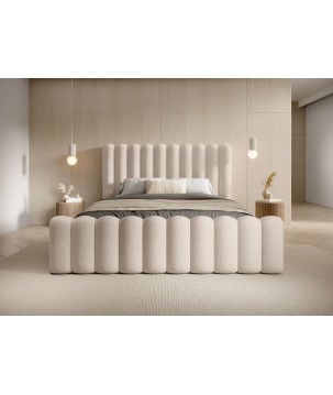 Nowoczesne Łóżko MONA VII z metalowym stelażem