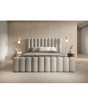 Nowoczesne Łóżko MONA VII z metalowym stelażem