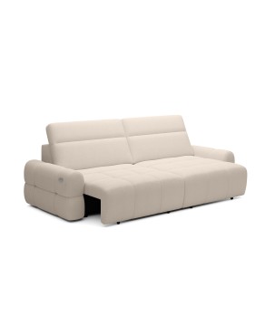 Sofa MATEO z funkcją RELAX i elektryczną regulacji siedziska tkanina PERFECT HARMONY 02 WERSAL