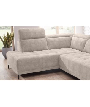 Narożnik FOCUS L z elektryczną regulacją w tkaninie SALVADOR 01 WERSAL