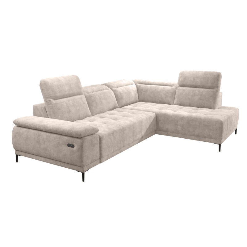 Narożnik FOCUS L z elektryczną regulacją w tkaninie SALVADOR 01 WERSAL