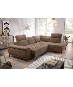 Narożnik FOCUS L z elektryczną regulacją w tkaninie SALVADOR 03 WERSAL