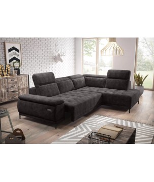 Narożnik FOCUS L z elektryczną regulacją w tkaninie SALVADOR 04 WERSAL