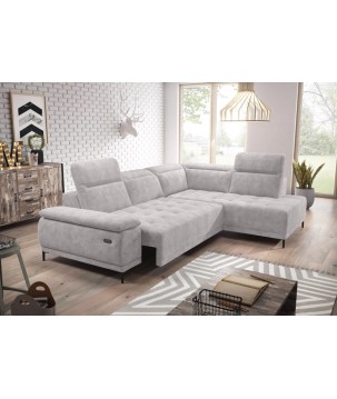 Narożnik FOCUS L z elektryczną regulacją w tkaninie SALVADOR 13 WERSAL