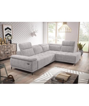 Narożnik FOCUS L z elektryczną regulacją w tkaninie SALVADOR 13 WERSAL