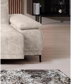 Narożnik FOCUS S Mini z elektryczną regulacją w tkaninie SALVADOR 01 WERSAL