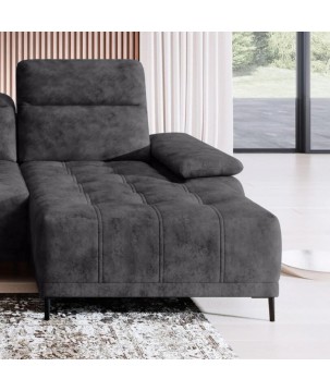 Narożnik FOCUS S Mini z elektryczną regulacją w tkaninie SALVADOR 15 WERSAL