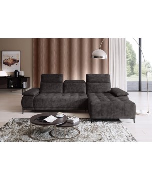 Narożnik FOCUS S Mini z elektryczną regulacją w tkaninie SALVADOR 04 WERSAL