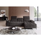 Narożnik FOCUS S Mini z elektryczną regulacją w tkaninie SALVADOR 04 WERSAL