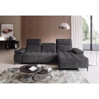 Narożnik FOCUS S Mini z elektryczną regulacją w tkaninie SALVADOR 15 WERSAL