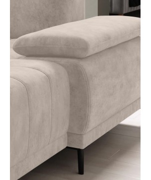 Narożnik FOCUS XL z elektryczną regulacją w tkaninie SALVADOR 01 WERSAL