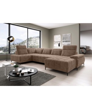 Narożnik FOCUS XL z elektryczną regulacją w tkaninie SALVADOR 03 WERSAL